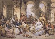 George Cattermole Scene from the Life of Salvator Rosa (mk47) oil painting